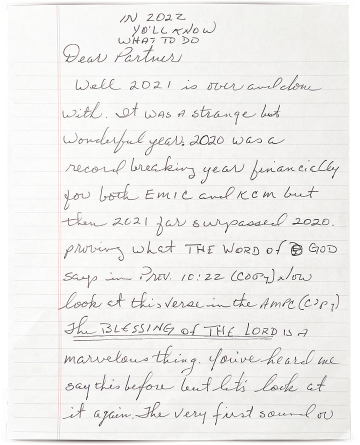 partner letter